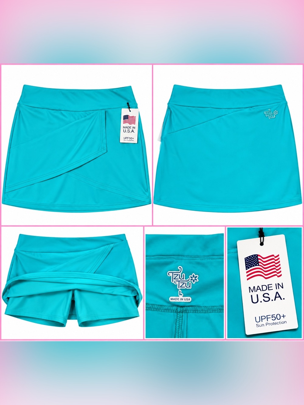 Tzu Tzu Turquoise Women's Swim Skort